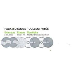 PACK 8 DISQUES COLLECTIVIT&Eacute;S ROBOT COUPE
