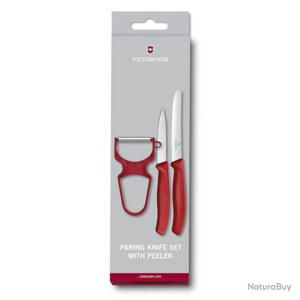 6.7111.35 Set 3 pi�ces Victorinox Swissclassic rouge