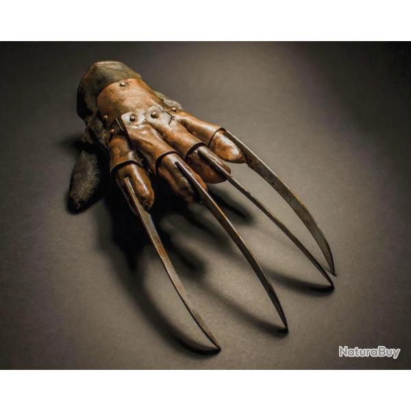 R�plique gant � lames style Freddy Krueger cosplay / collection faite main