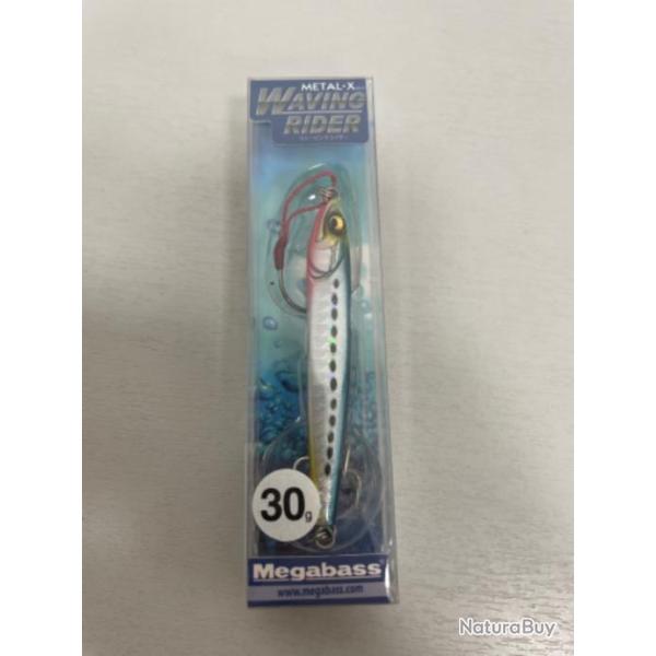 !! LEURRE MEGABASS M�TAL X WAVIN RIDER 30gr col G MAZUME IWASHI