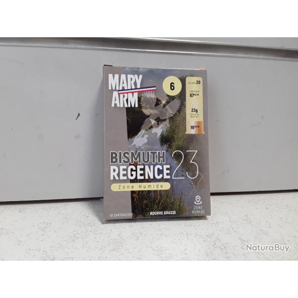 1  LOT DE 20 CARTOUCHES MARY ARM BISMUTH REGENCE 23G BG CAL20 plomb en 6 et 8