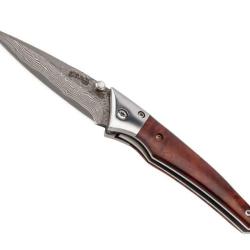 COUTEAU HERBERTZ SELEKTION BOIS DE RACINE 10.5CM DAMAS