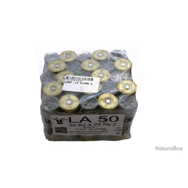 25 CARTOUCHES JOCKER LA50 CAL 12 PLOMB 7