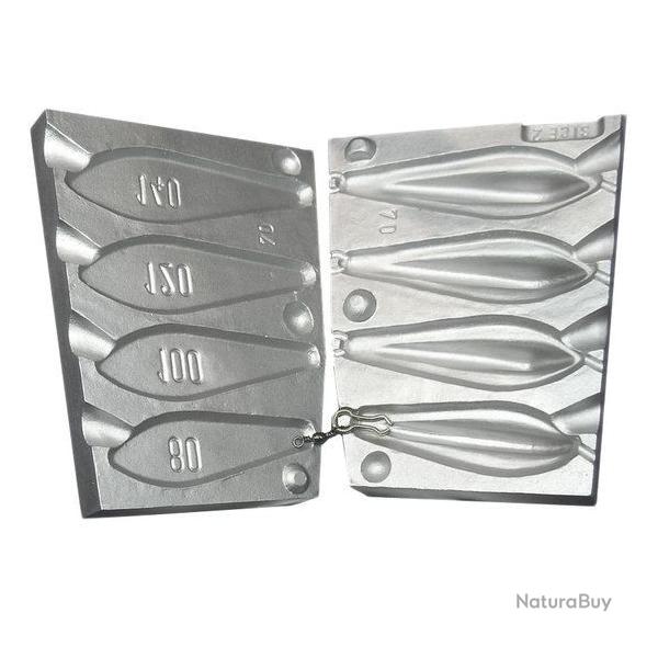 Moule � plomb TRILOBE 80/100/120/140gr pour attache N�2