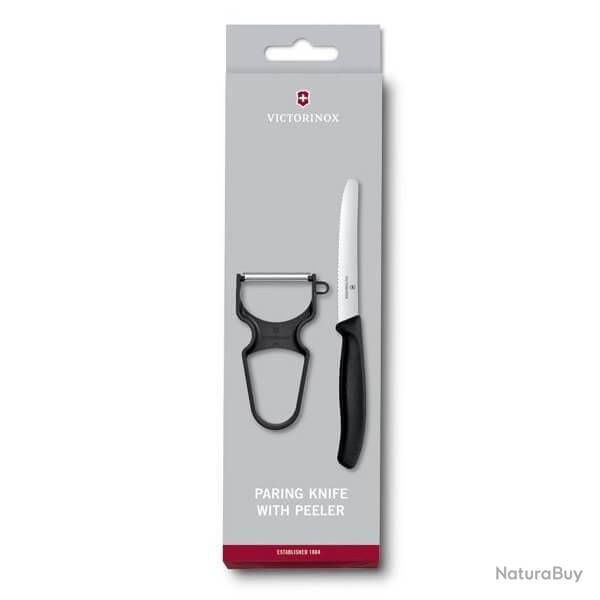 6.7113.23 Set 2 pi�ces Victorinox Swissclassic noir