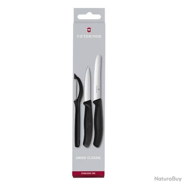 6.7113.31 Set 3 pi�ces Victorinox Swissclassic noir