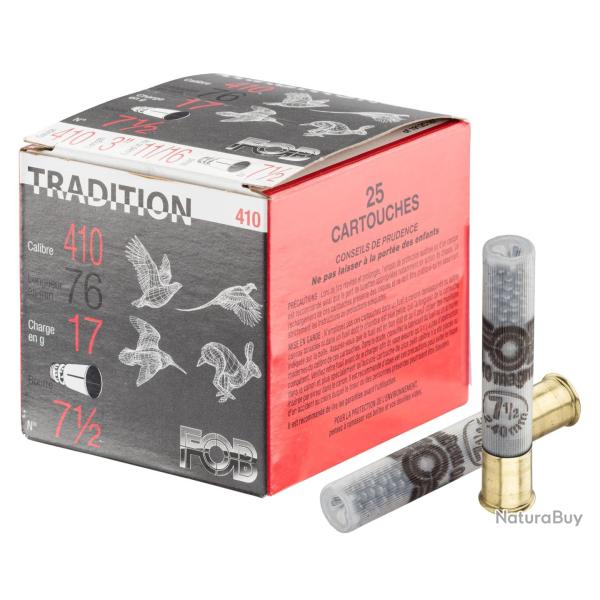 Cartouche FOB TRADITION CAL. 410 MAG 7 -1/2