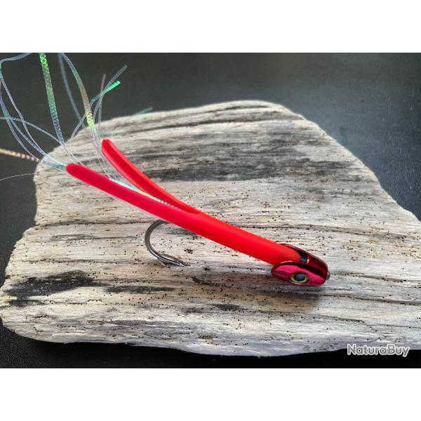 leurre Perrot Quimperloise rouge T�te plomb�e rouge
