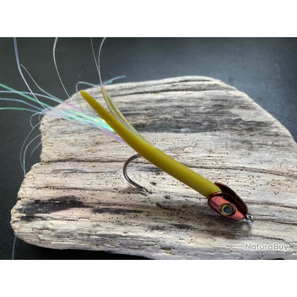 leurre Perrot Quimperloise olive T�te plomb�e marron