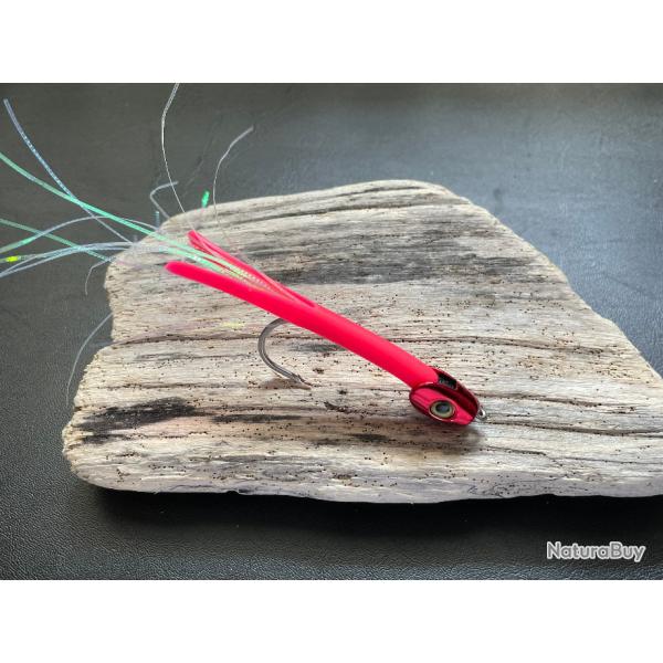 leurre Perrot Quimperloise rose T�te plomb�e rouge