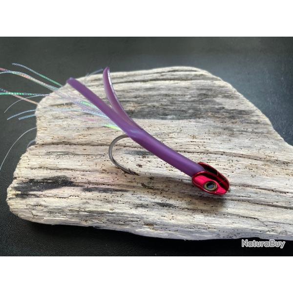 leurre Perrot Quimperloise violet T�te plomb�e rouge
