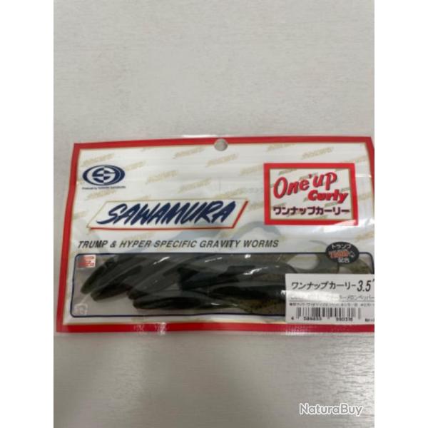 !! LEURRE SAWAMURA ONE UP CURLY 3.5'� col 011