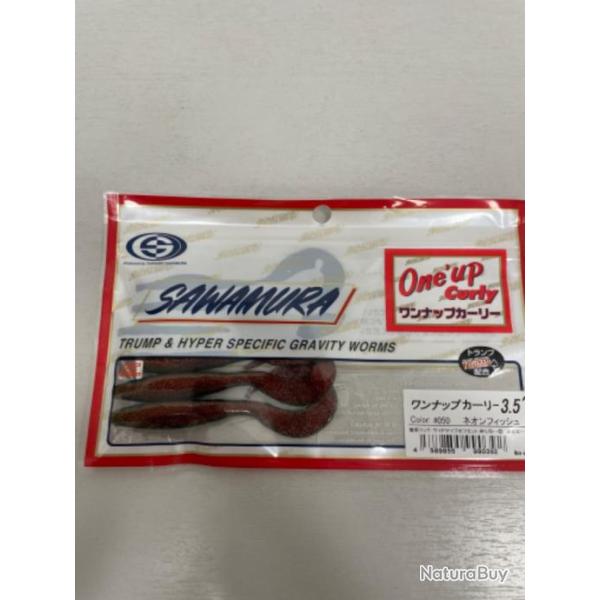 !! LEURRE SAWAMURA ONE UP CURLY 3.5'� col 050