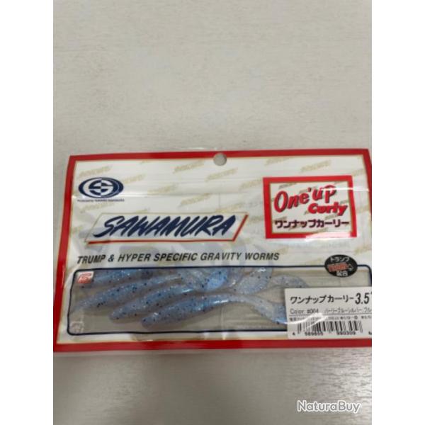 !! LEURRE SAWAMURA ONE UP CURLY 3.5'� col 004