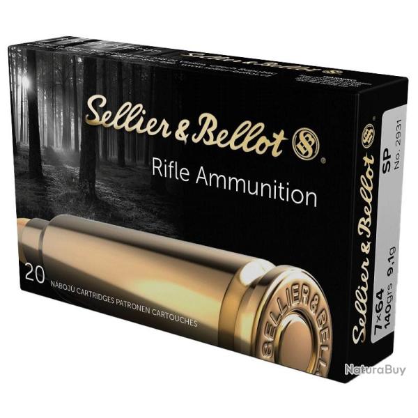 BOITE DE 20 CARTOUCHES SELLIER BELLOT CAL.7X64 SP 140GRS