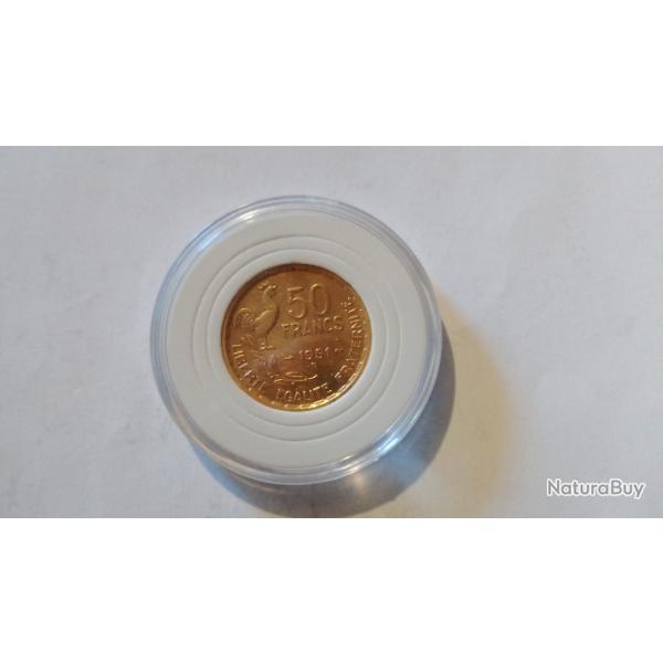 50 francs 1951B dor� � l'or fin 24 carats