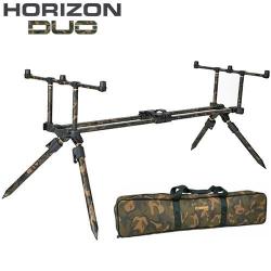 Rod Pod Fox Horizon Duo Camou 3 cannes + Pieds Longs