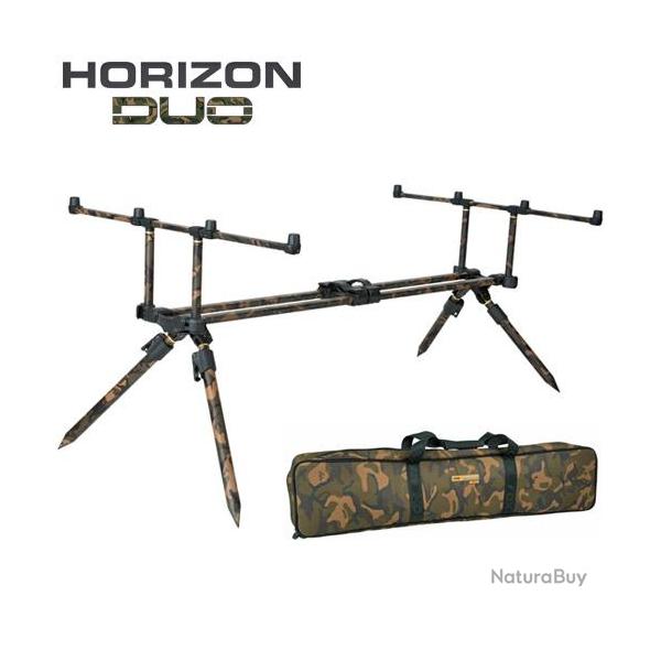 Rod Pod Fox Horizon Duo Camou 4 cannes + Pieds Longs