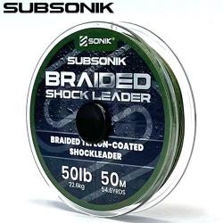 T&ecirc;te de Ligne Sonik Subsonik Braided Leader 50lbs 50m