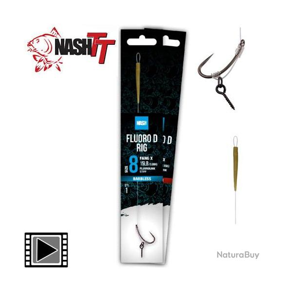 Bas de Ligne Nash Fluoro D Rig sans Ardillon n� 4