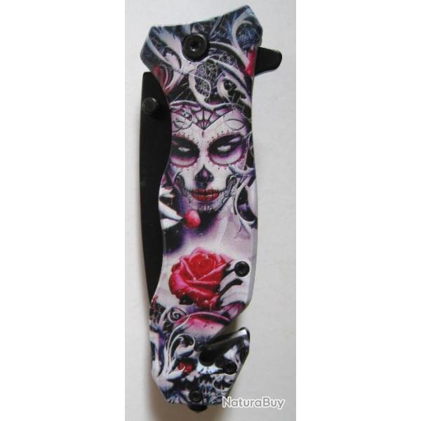 COUTEAU DE COLLECTION  SANTA MUERTE - R�f.165