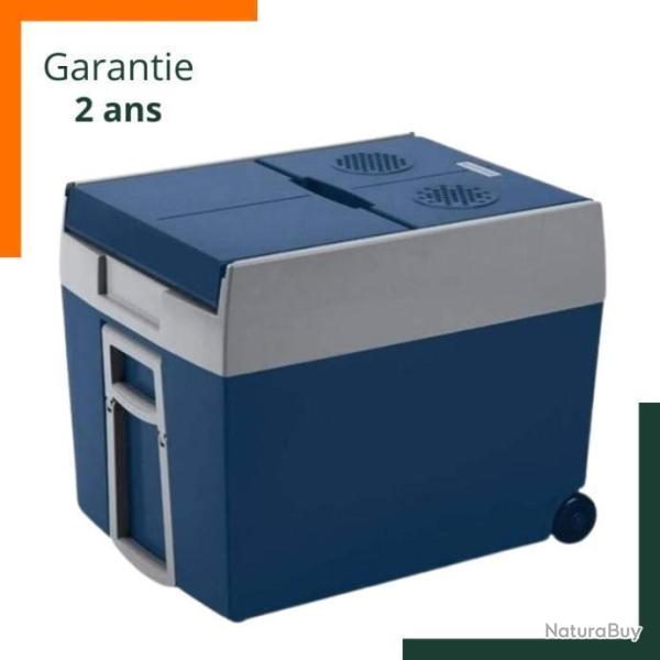 Glaci�re �lectrique 48L - 230V et 12V - Garantie 2 ans - Bleu et blanc - Livraison gratuite