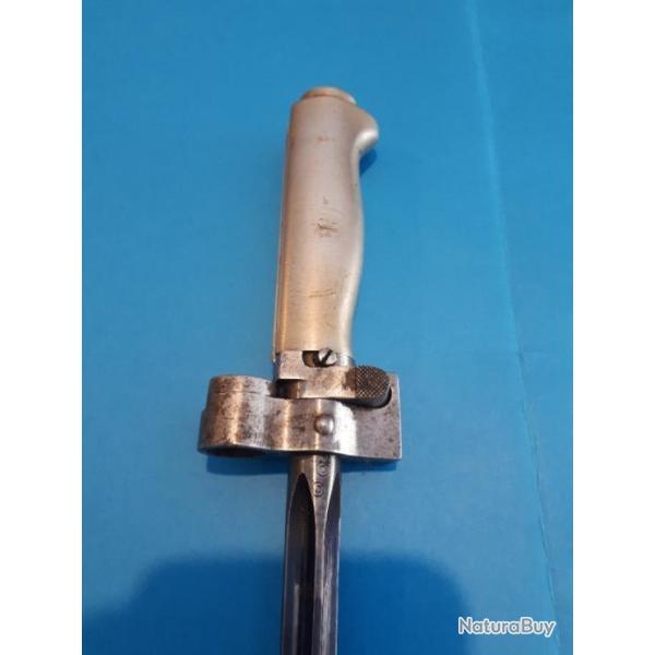 Ba�onnette  LEBEL 1886 93 15 sans fourreau poign�e Maillechort