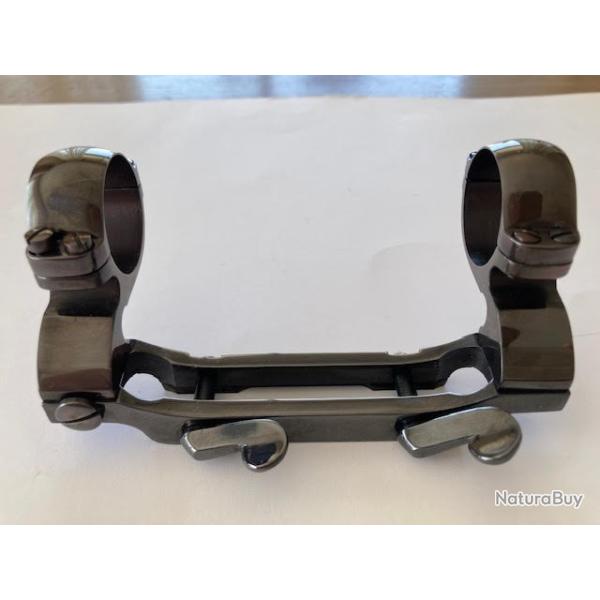 Montage lat�ral en acier bronz� , d�rivable , diam�tre 25,4 / 26 mm pour rail de 11 mm