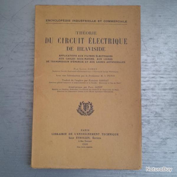 Encyclopdie Industrielle et Commerciale - Thorie du circuit lectrique de Heaviside. 1935
