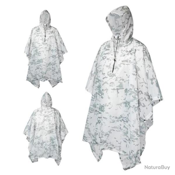 Poncho imperm�able en polyester 210T - Camouflage 6