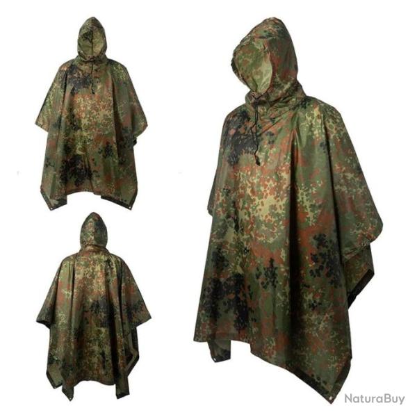 Poncho imperm�able en polyester 210T - Camouflage 9