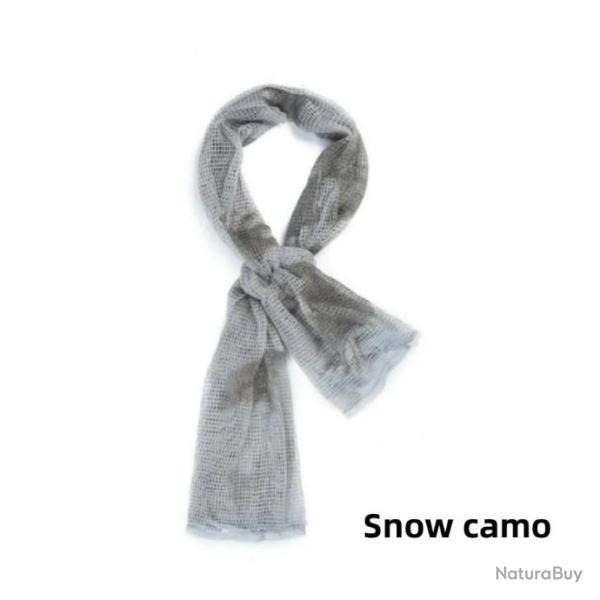 Foulard filet camouflage mesh type sniper - Mod�le snow