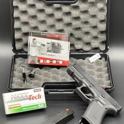 Mega Promo - Pack pr&ecirc;t &agrave; tirer Pistolet Glock 17 Gen5 avec laser calibre 9mm PAK