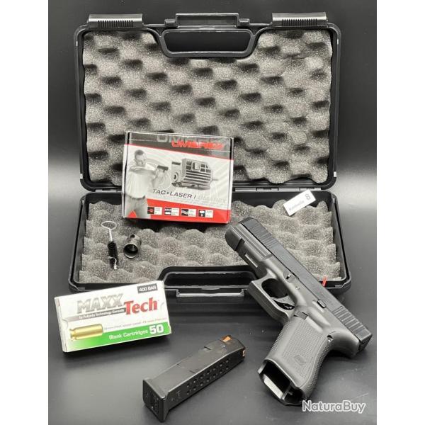 Mega Promo - Pack pr�t � tirer Pistolet Glock 17 Gen5 avec laser calibre 9mm PAK