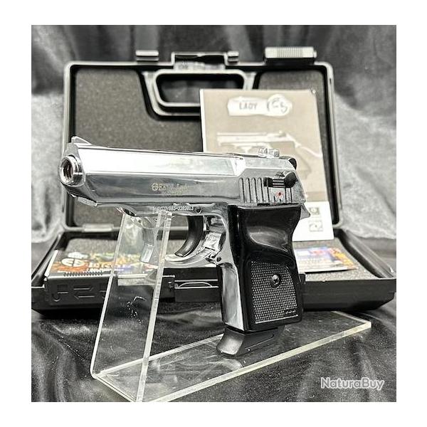 DESTOCKAGE - Pistolet Ekol Lady Chrome - 9mm PAK