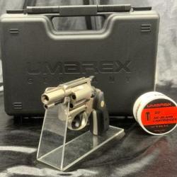 Pack pr&ecirc;t a tirer REVOLVER - "SMITH ET WESSON CHIEFS SPECIAL" - CAL 9 MM R.K. - CHROME