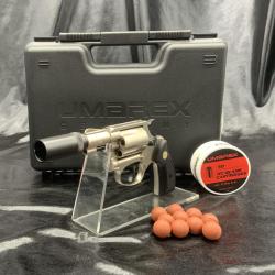 Pack d&eacute;fense pr&ecirc;t a tirer REVOLVER - "SMITH ET WESSON CHIEFS SPECIAL" - CAL 9 MM R.K. - CHROME avec 