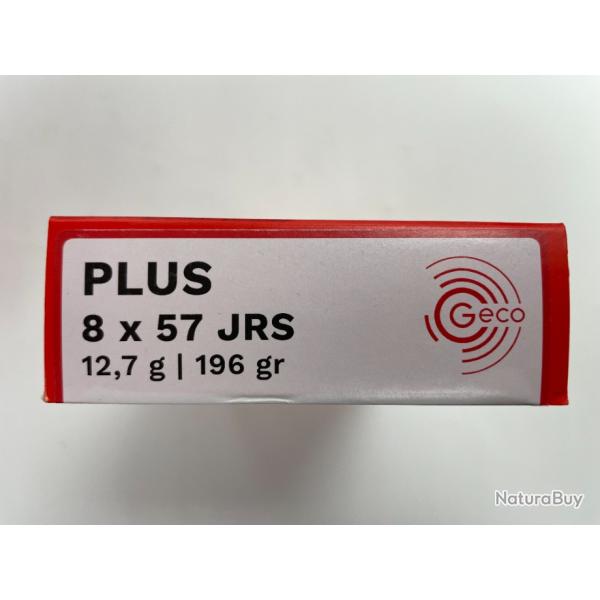 GECO 8X57 JRS PLUS 12.7G BOITE DE 20 BALLES(VENDU PAR 2 BOITES�