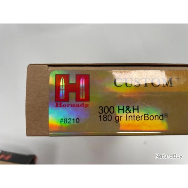 HORNADY 300 H H 11.7G BOITE DE 20 BALLES(VENDU PAR 2 BOITES�