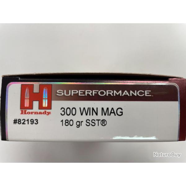 HORNADY 300 WIN SST 11.7G BOITE DE 20 BALLES(VENDU PAR 2 BOITES�
