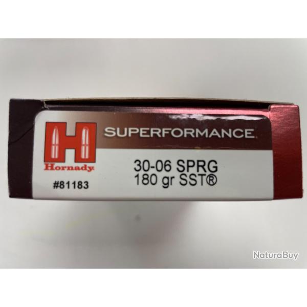 HORNADY 30-06 SST 11.7G BOITE DE 20 BALLES(VENDU PAR 2 BOITES�