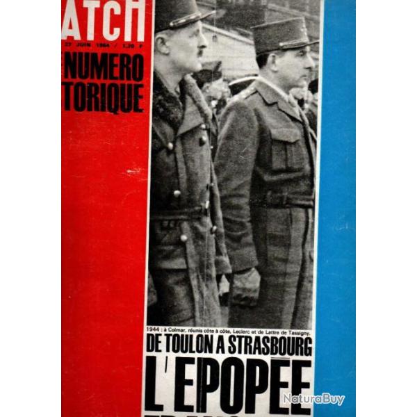 de toulon � strasbourg l'�pop�e fran�aise  paris match, num�ro 794 1964