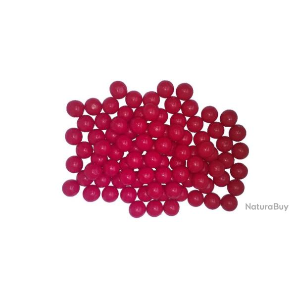 Nouvelles balles en caoutchouc de la L�gion / Balles en caoutchouc cal. 68 - en pot de 100 - rouge