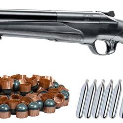 Umarex T4E HDS 68 Fusil de d&eacute;fense &agrave; domicile &agrave; double canon Paintball incluant 10x capsules de CO2 