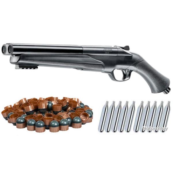 Umarex T4E HDS 68 Fusil de d�fense � domicile � double canon Paintball incluant 10x capsules de CO2 
