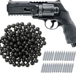 Revolver de d&eacute;fense &agrave; domicile Umarex T4E TR 50 RAM calibre .50 incluant 500 billes en caoutchouc ca