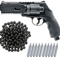 Umarex T4E TR 50 RAM Revolver de d&eacute;fense &agrave; domicile cal.50 incluant 100 balles en caoutchouc cal.50 