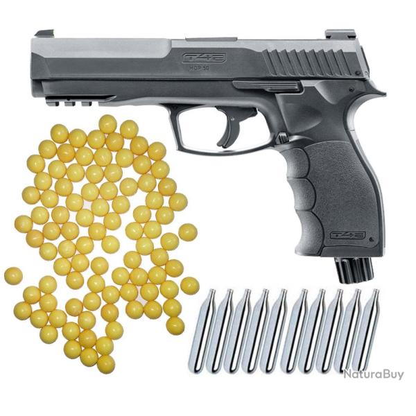 Umarex T4E TP 50 RAM pistolet de d�fense � domicile cal.50 incluant 50 billes en nylon cal.50 & 10 c
