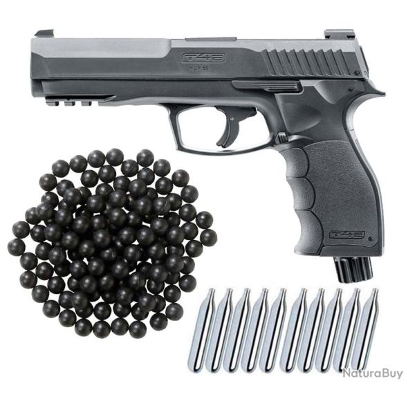 Umarex T4E TP 50 RAM pistolet de d�fense � domicile cal.50 incluant 100 balles en caoutchouc cal.50 