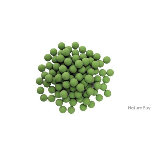 Nouvelles balles en caoutchouc de la L�gion / Balles en caoutchouc cal. 68 - en pot de 100 - vertes